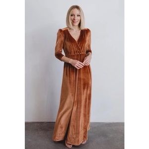 BALTIC BORN Sofia Velvet Maxi Dress